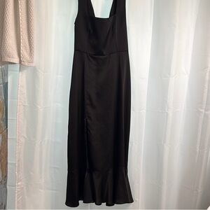 Show Me Your Mumu Black Ruffled Sheath Cocktail Dress